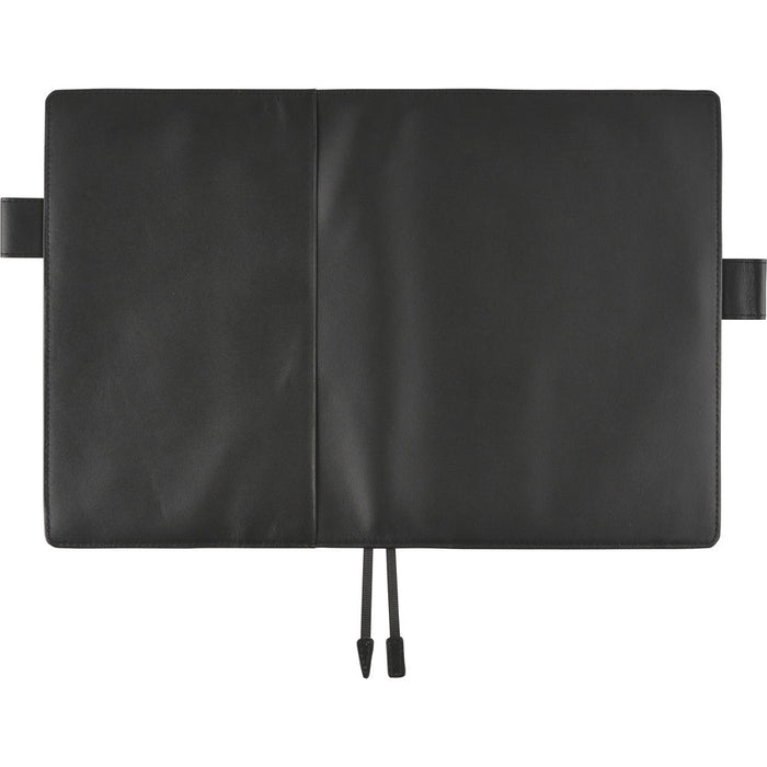 Hobonichi Techo A6 Original Planner Cover - Leather: TS Basic - Black