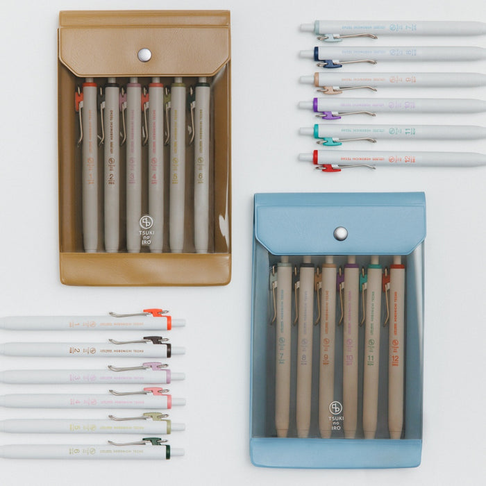 Hobonichi TSUKI no IRO: Uniball One - Jan-June Set with Case
