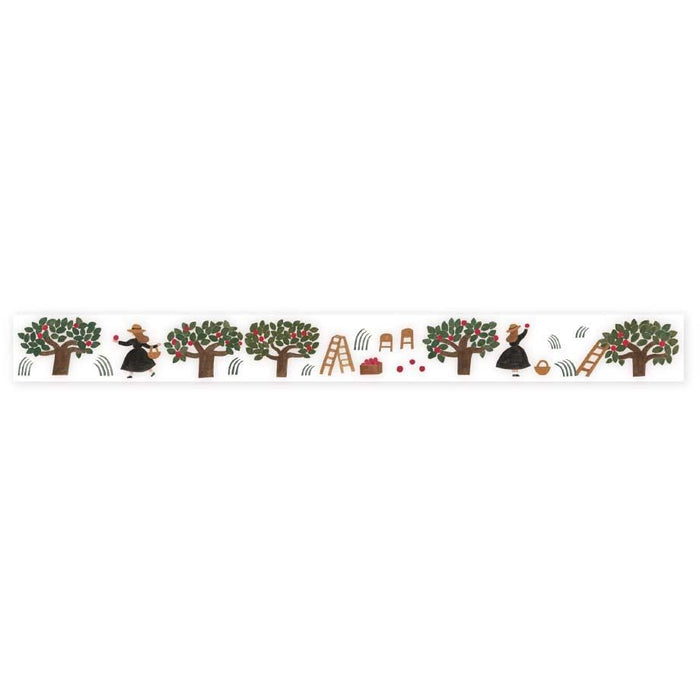 Hyogensha Cozyca Clear Washi Tape - Apple Field