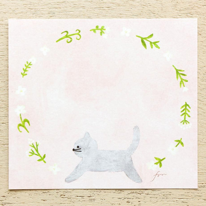 Hyogensha Cozyca Mariko Fukuoka Memo Pad - Meow