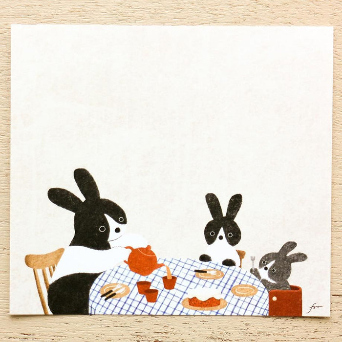 Hyogensha Cozyca Mariko Fukuoka Memo Pad - Tea Time