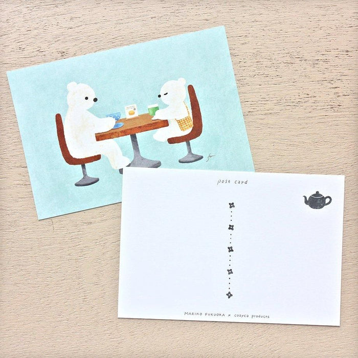 Hyogensha Cozyca Mariko Fukuoka Postcards - Tea Time