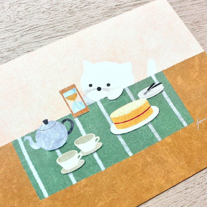 Hyogensha Cozyca Mariko Fukuoka Postcards - Tea Time