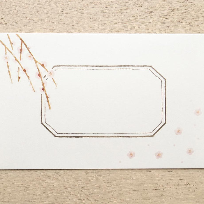 Hyogensha Cozyca Seasonal News Letter Set - Weeping Plum Blossom