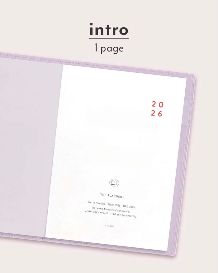 Iconic | Agenda The Planner L 2026 Indi Blue (Mensual)