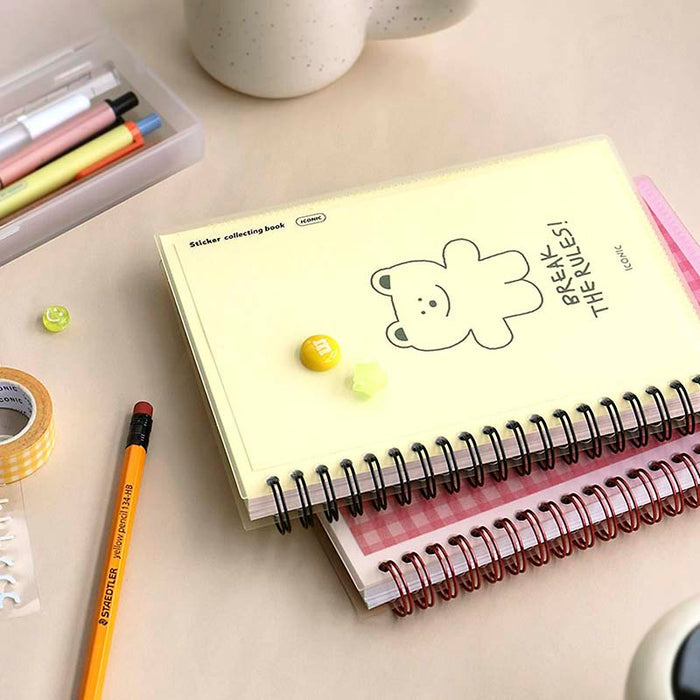 Iconic | Álbum para Guardar Pegatinas Sticker Collecting Book Cream Yellow