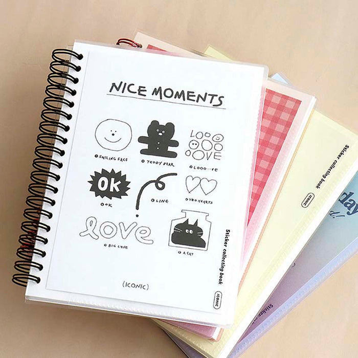 Iconic | Álbum para Guardar Pegatinas Sticker Collecting Book White
