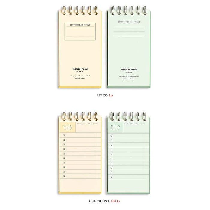 Iconic | Bloc Checklist Flow Butter Yellow