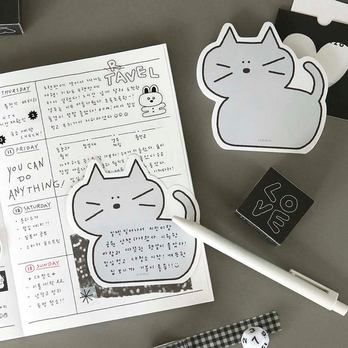 Iconic | Bloc de Notas Doodle Grey