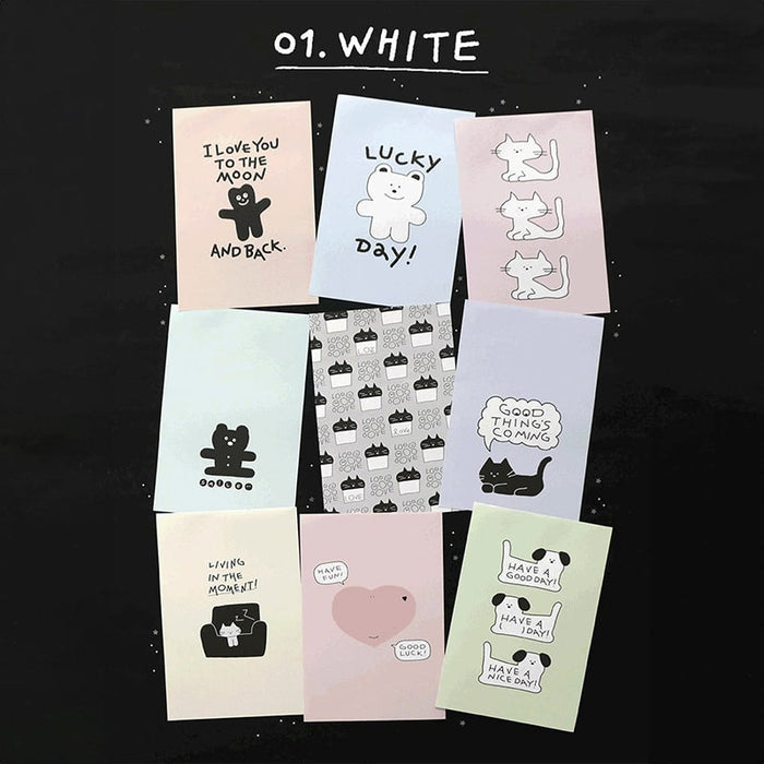 Iconic | Bloc de Notas Doodle White