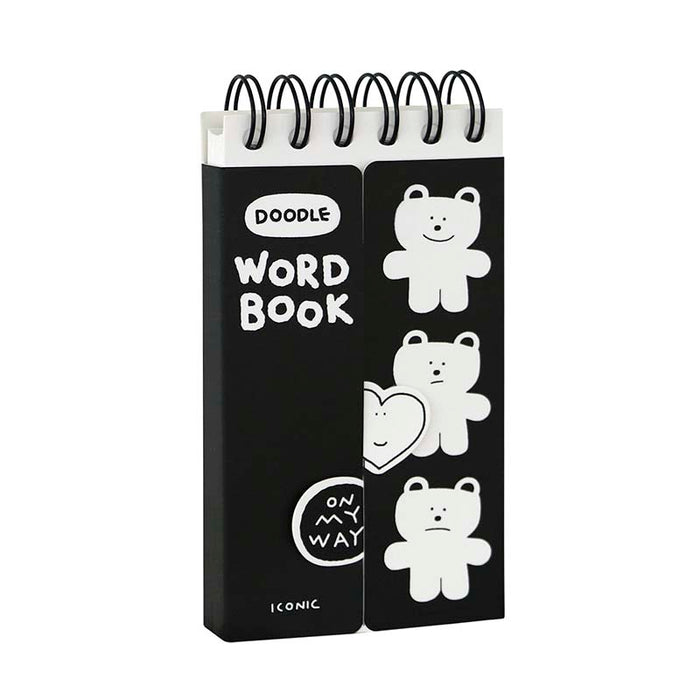 Iconic | Cuaderno de Vocabulario Doodle Black