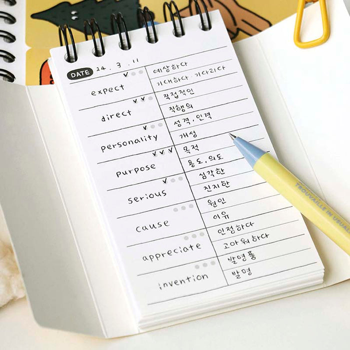 Iconic | Cuaderno de Vocabulario Doodle Black