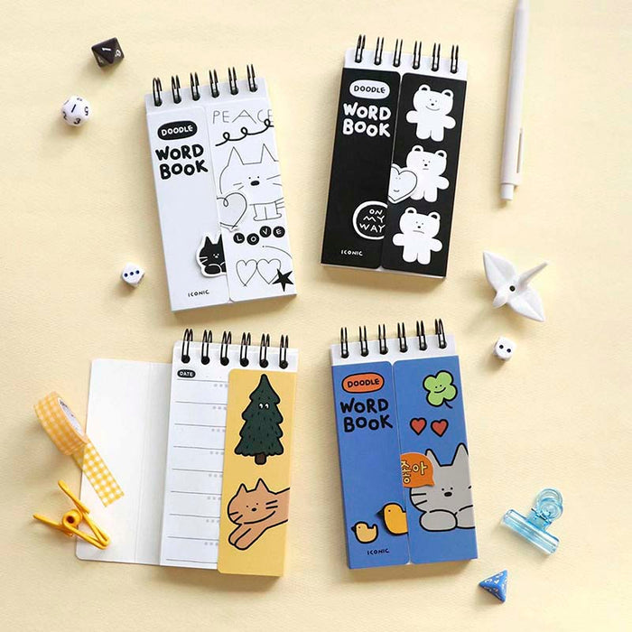 Iconic | Cuaderno de Vocabulario Doodle Black