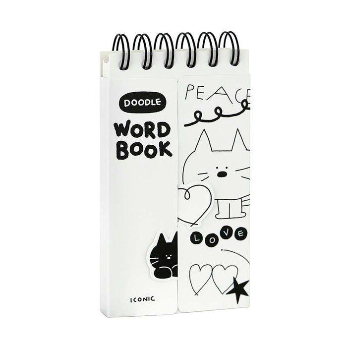 Iconic | Cuaderno de Vocabulario Doodle White