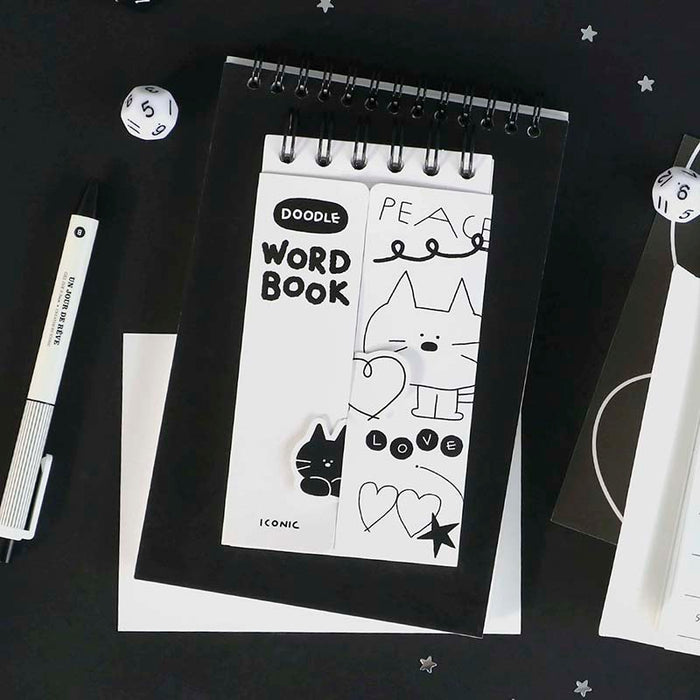 Iconic | Cuaderno de Vocabulario Doodle White