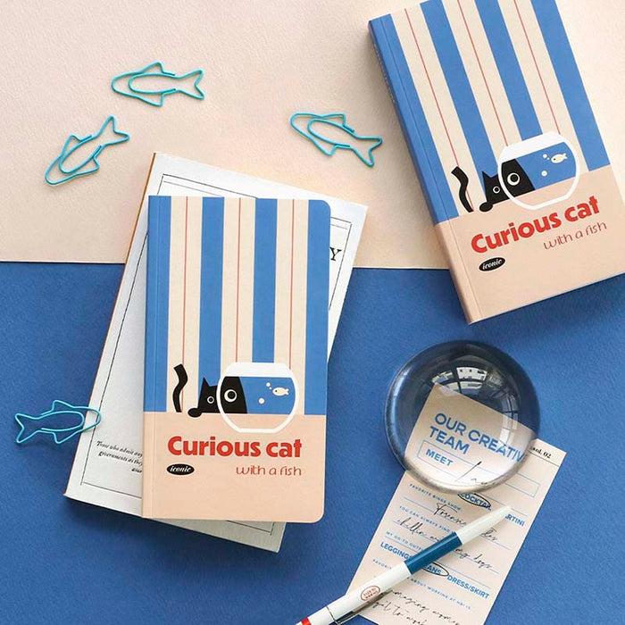 Iconic | Cuaderno Slow Handy Curious Cat (Rayas)