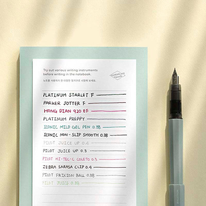 Iconic | Cuaderno Solitude B6 Soft Mint (Rayas)