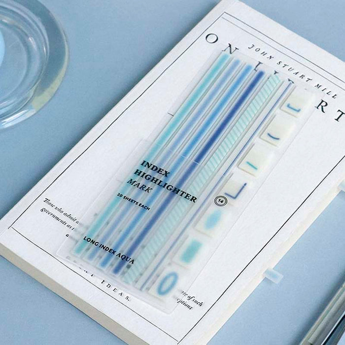 Iconic | Marcadores de Página y Texto Largos Mark Aqua