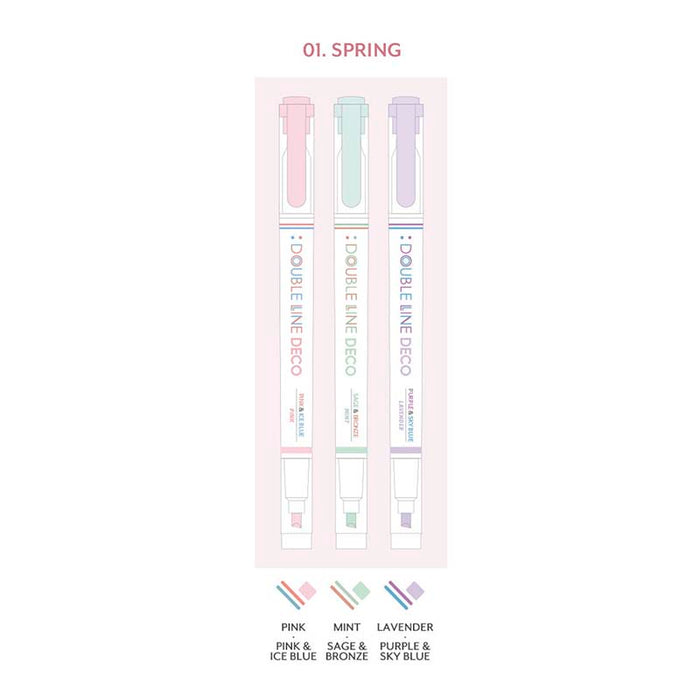 Iconic | Rotuladores Doble Punta Double Line Spring