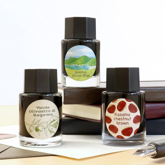 Ink Mazeru 18ml Bottled Ink - Kasama Chestnut Brown