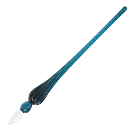 Jacques Herbin Round Glass Dip Pen - Emerald