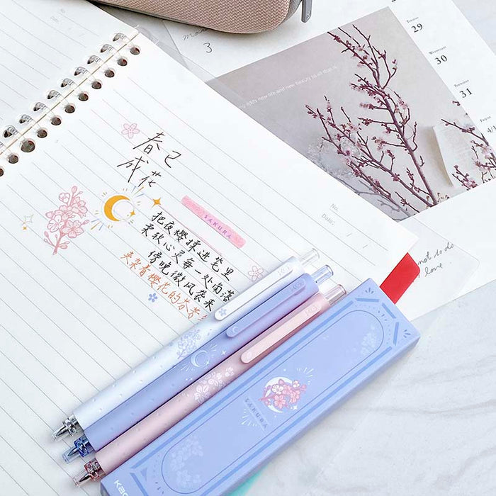 Kaco | Set de Bolígrafos de Gel Rocket Sakura 0.5