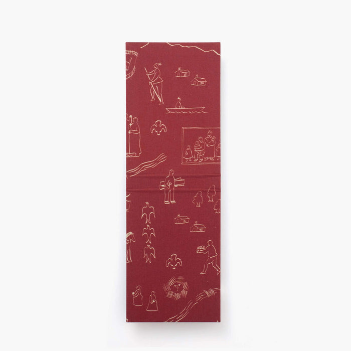 Kakimori Mini Note Cover - Palmehuset / History - Burgundy