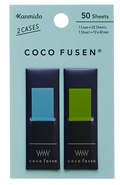 Kanmido Coco Fusen Color Sticky Notes - Medium (50 Sheets)