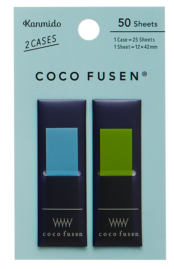 Kanmido Coco Fusen Color Sticky Notes - Medium (50 Sheets)