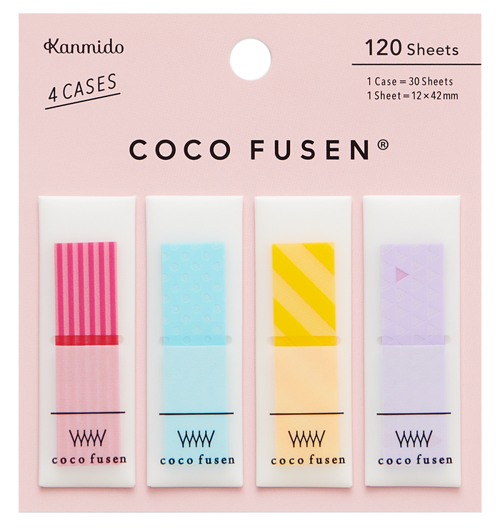Kanmido Coco Fusen Pattern Sticky Notes - Medium