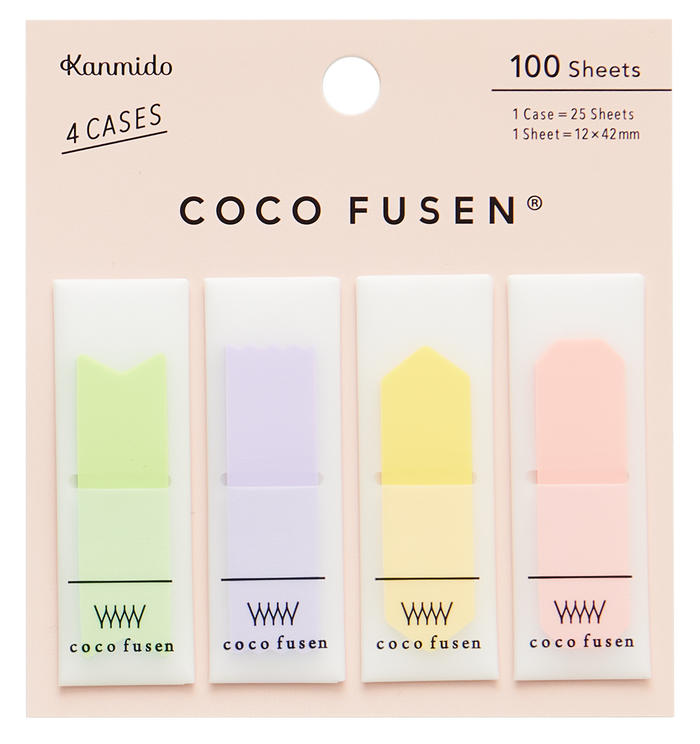 Kanmido Coco Fusen Shapes Sticky Notes - Medium