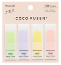 Kanmido Coco Fusen Shapes Sticky Notes - Medium