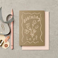 Katie Leamon | Tarjeta de Cumpleaños Birthday Love Pastel