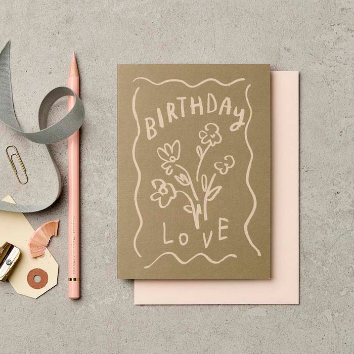 Katie Leamon | Tarjeta de Cumpleaños Birthday Love Pastel