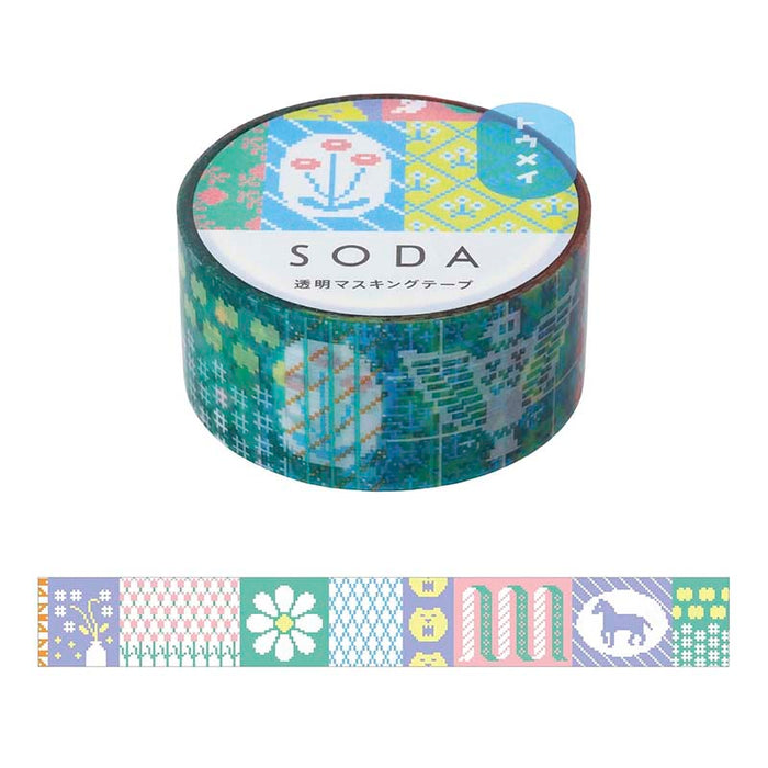 King Jim | SODA Transparent Pet Tape Retro (20mm)