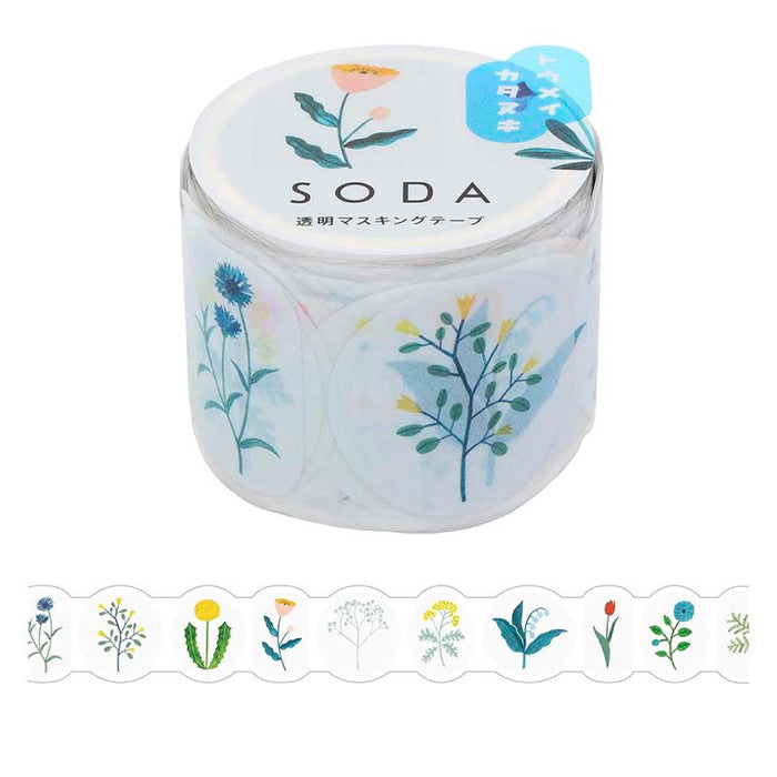 King Jim | SODA Transparent Pet Tape Wildflower (30mm)