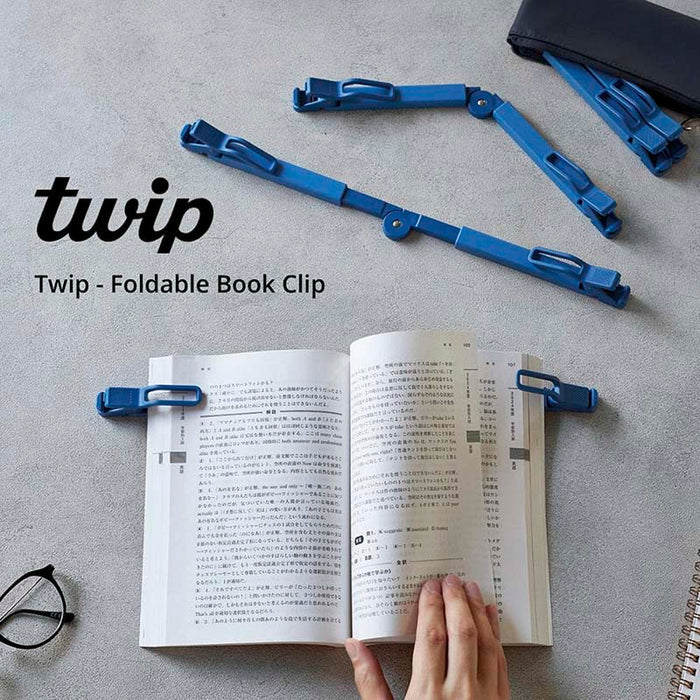King Jim | Soporte para Libros Clip Twip Blue