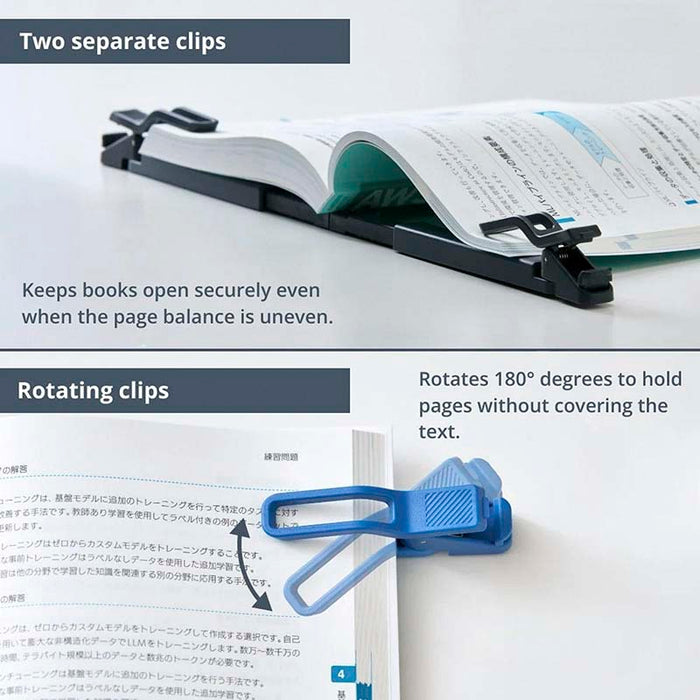 King Jim | Soporte para Libros Clip Twip Blue