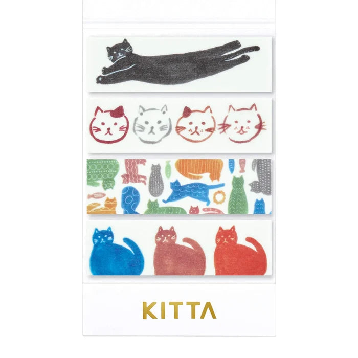 King Jim | Washi Tape Precortado KITTA Basic Cats