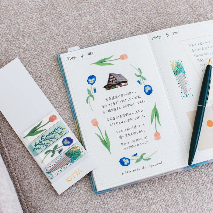 King Jim | Washi Tape Precortado KITTA Clear Flower