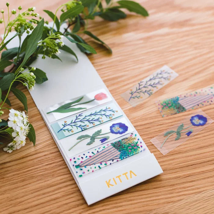 King Jim | Washi Tape Precortado KITTA Clear Flower