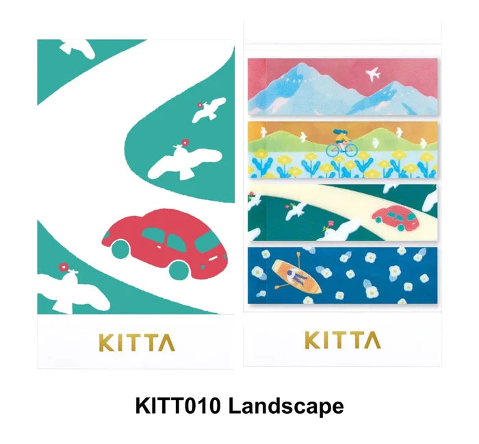King Jim | Washi Tape Precortado KITTA Clear Landscape