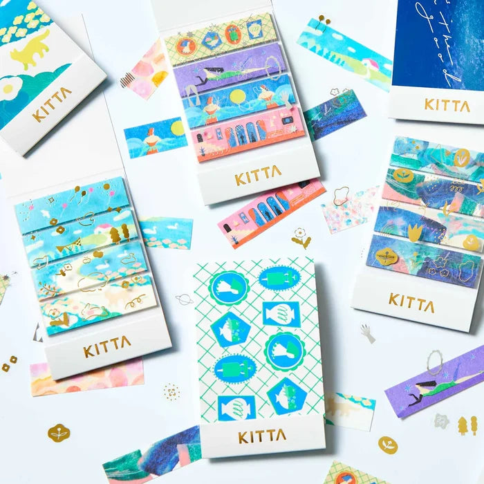 King Jim | Washi Tape Precortado KITTA Collage Watercolor