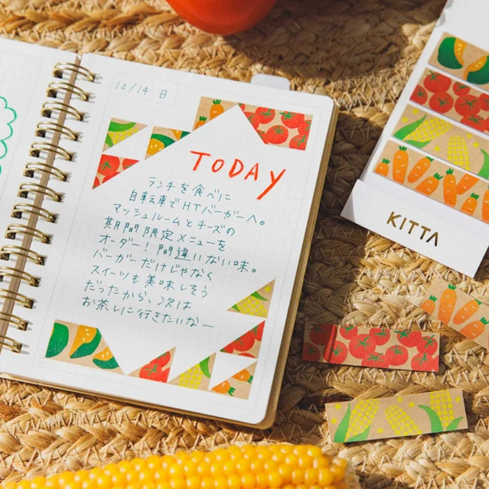 King Jim | Washi Tape Precortado KITTA Vegetables