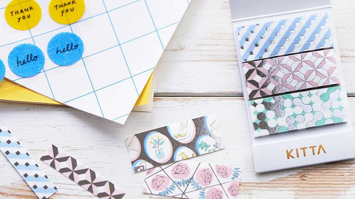 KITTA Portable Washi Decorative Tape  - Wide - Geometry