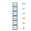 Kodomo No Kao Pochitto Pick Detachable Push Button Stamp Set - Vehicles
