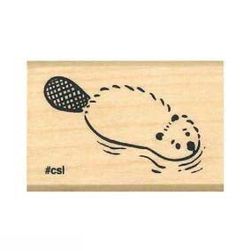 Kodomo No Kao | Sello I Love Stamp Beaver Swimming