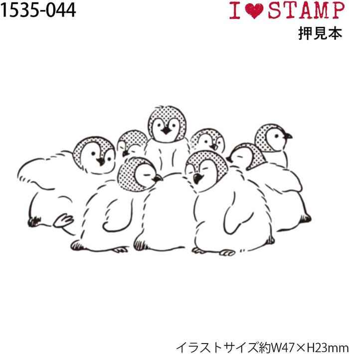 Kodomo No Kao | Sello I Love Stamp Packed-in Penguins