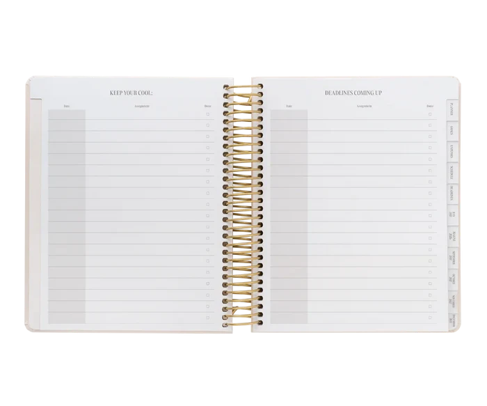 Kokonote | Agenda Escolar Olympia Powder Pink 2026-2027 (Semanal)