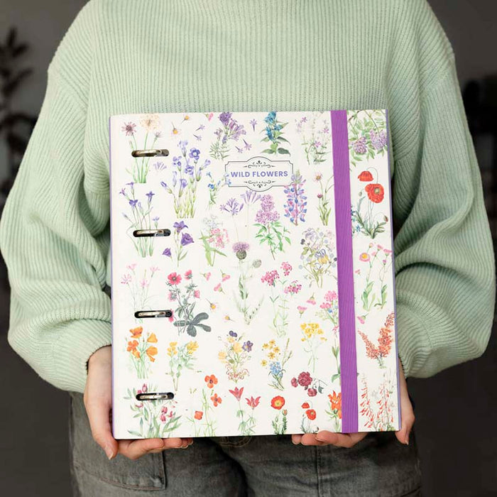 Kokonote | Carpeta de 4 Anillas A4 Wild Flowers